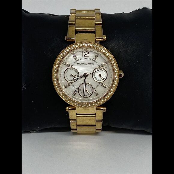 Michael Kors Parker MK5616 Womens Stainless Steel Analog Dial Quartz Watch EY892 - Picture 1 of 12